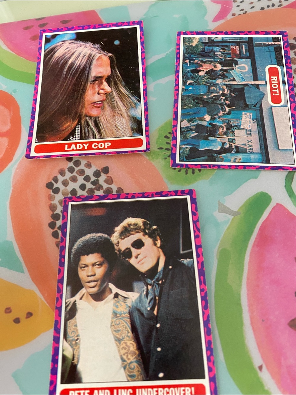 Mod squadVintage Trading Card Lot - Colorful Retro Movie/TV Cards